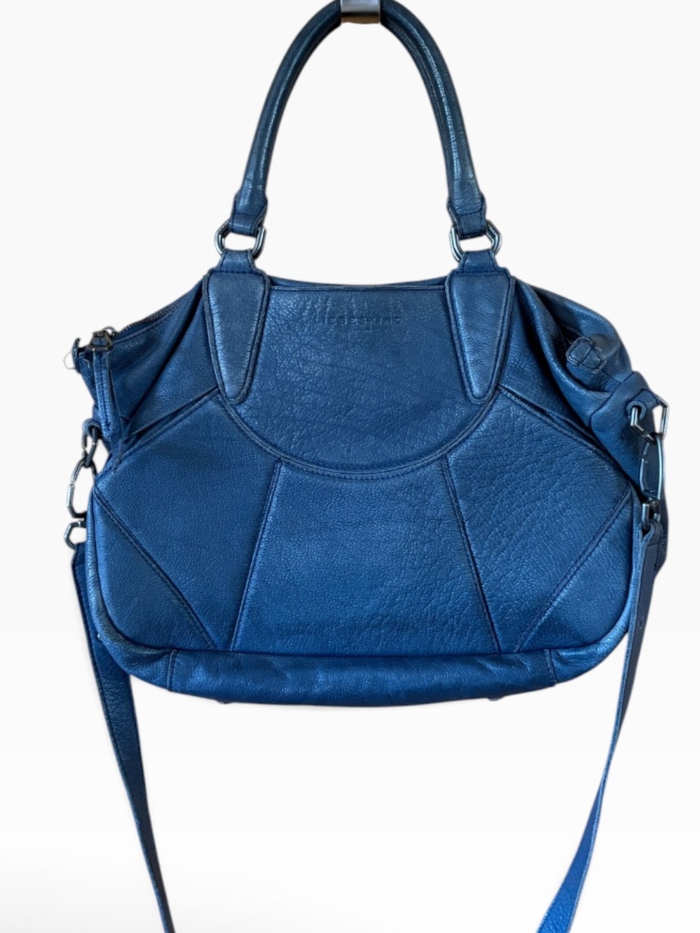 Liebeskind Leather Satchel Blue Grey